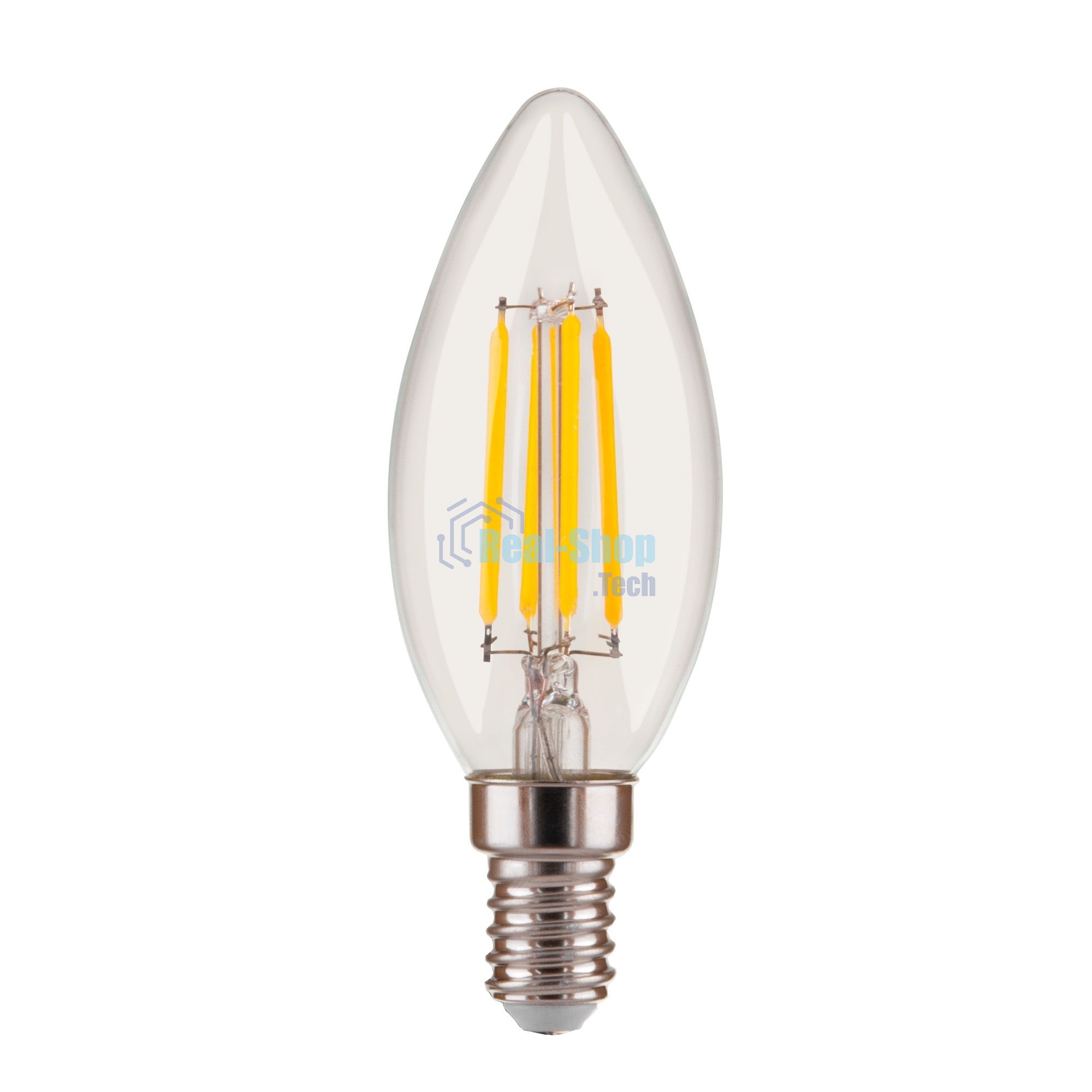 BLE1401 / Светодиодная лампа Dimmable 5W 4200K E14 (C35 прозрачный)