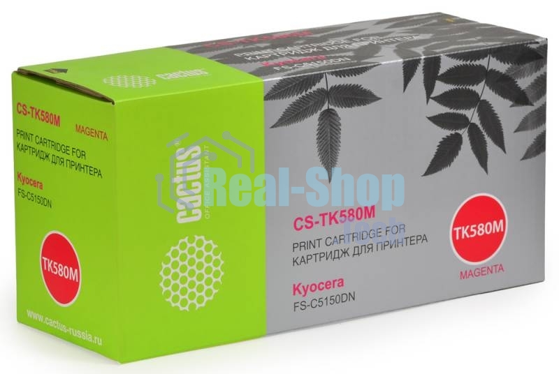 Картридж лазерный Cactus CS-TK580M пурпурный (2800 стр.) для Kyocera FS-C5150DN