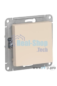 Выключатель 1-клавишный, сх.1, 10АХ, механизм, бежевый