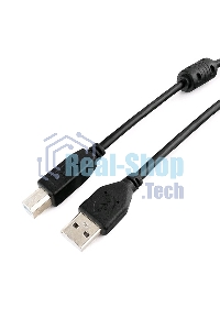 Кабель Gembird CCF-USB2-AMBM-10 USB 2.0 кабель PRO для соед. 3.0м AM/BM позол.конт., фер.кол., пакет