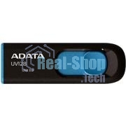 Флешка USB ADATA UV128 (AUV128-64G-RBE), 64Gb, USB 3.0, R/W 100/30, черный/синий
