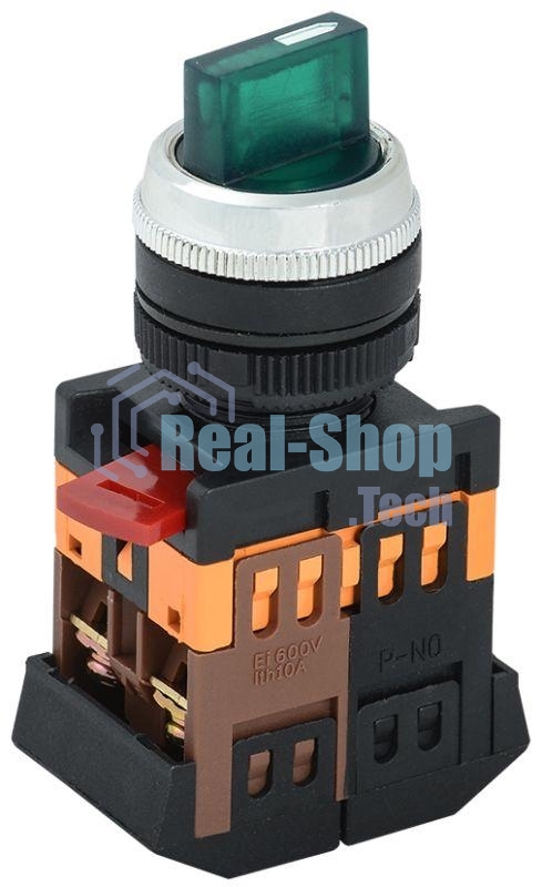 Переключатель ANC-22-2 на 2 фикс. полож. зел. 1з+1р ИЭК BSW10-ANC-2-K06