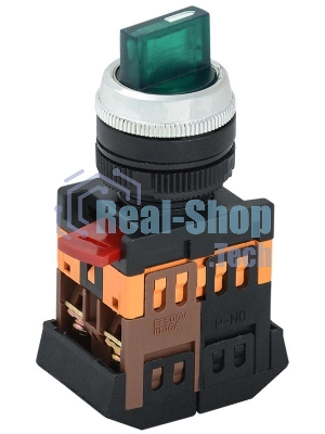 Переключатель ANC-22-2 на 2 фикс. полож. зел. 1з+1р ИЭК BSW10-ANC-2-K06