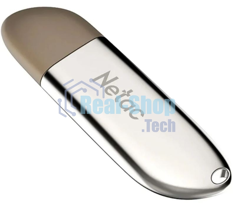 Флешка USB Netac U352 128Gb NT03U352N-128G-20PN, USB 2.0, с колпачком, металлическая