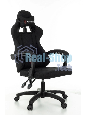 Кресло Zombie Rudger черный, экокожа, 120 кг, механизм качания