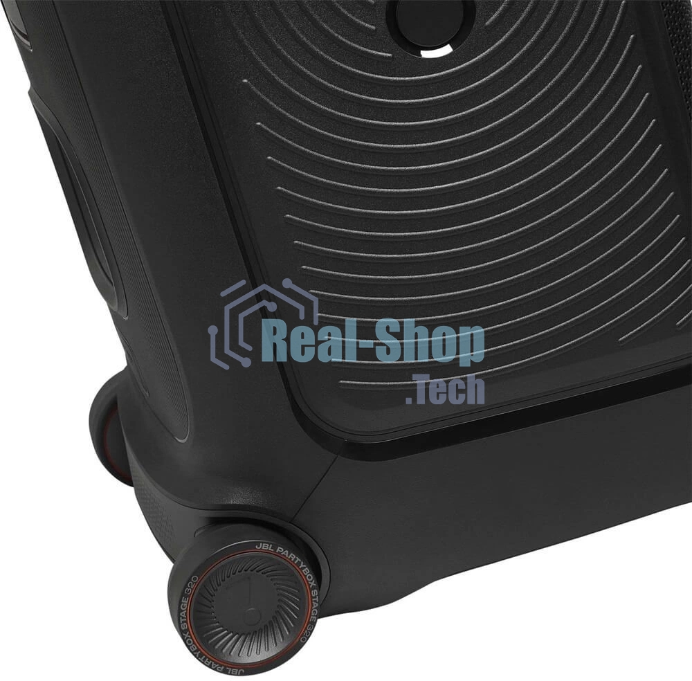 Портативная акустика JBL PartyBox Stage 320 (1.0 2 x 120 Вт, Bluetooth, AUX, USB, 6.3 мм jack, RGB подсветка, IPX4, JBLPBSTAGE320UK)