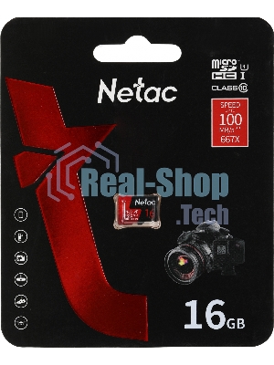 Флеш карта Netac MicroSD P500 Extreme Pro 16Gb, Retail version card only