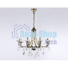 Светильник Ambrella light TR4953/8 BK/GD/CL черный/золото/прозрачный E14*8 max 40W D740*735