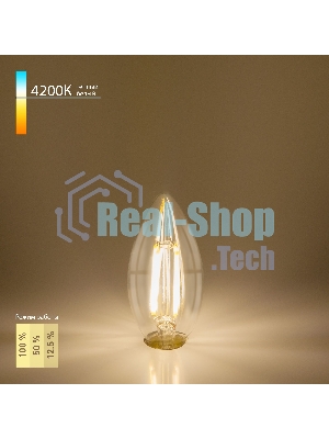 BLE1401 / Светодиодная лампа Dimmable 5W 4200K E14 (C35 прозрачный)