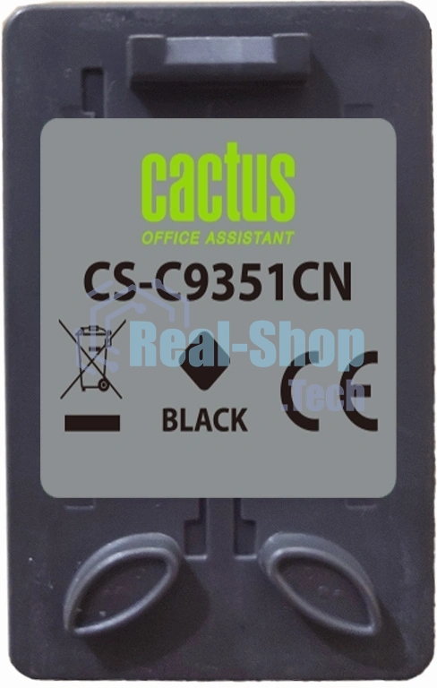 Картридж струйный Cactus CS-C9351N черный (20мл) для HP D1468/D1520/D1420/D1560/D1530/D1341/D1320/D1312/D1455/D2330/D2430/D1430/D2460/D2445/D1360/D1460/D1415/D1568/D2345/D1445/D2320/D1330;OfficeJet J3635/J3625/J3608/J3640/4315xi, FAX 1250, Deskjet F2210, OfficeJet 4315, Deskjet F2120/F4140/F2120/F3