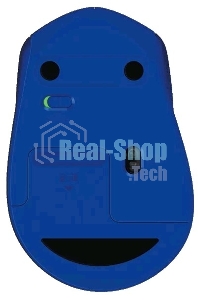 Мышь беспроводная Logitech M330 SILENT PLUS синий, 1000 dpi, радиоканал, USB, кнопки - 3