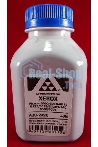 Тонер Xerox Phaser 6000/6010/6015/6125/6128/6130/6140/6500/6505 черный, (фл.40г.) AQC фас. России