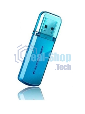 Флешка USB Silicon Power Helios 101 (SP016GBUF2101V1B), 16Gb, USB 2.0, Type-A, R/W 18/12, голубой