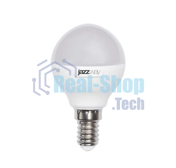 Лампа светодиодная JazzWay PLED-SP G45 9Вт шар 5000К холод. белый E14 820лм 230В