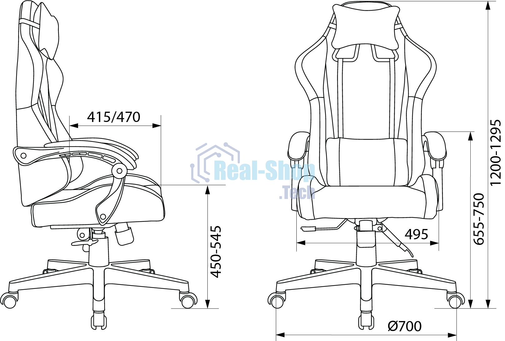 Кресло игровое Бюрократ Zombie GAME TETRA черный/карбон эко.кожа крестов. пластик