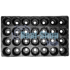 Кассета Россия для рассады, 52x31 см, высота 6 см, 28 ячеек, полистирол 64312