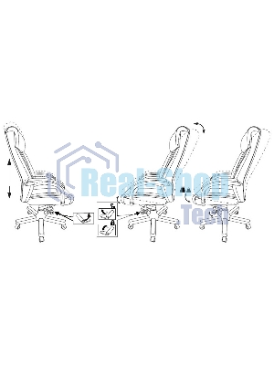 Кресло Бюрократ T-9922WALNUT/BLACK черный, кожа