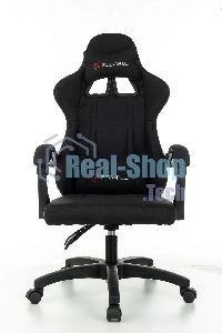 Кресло игровое Zombie Rudger черный с подголов. крестов. пластик