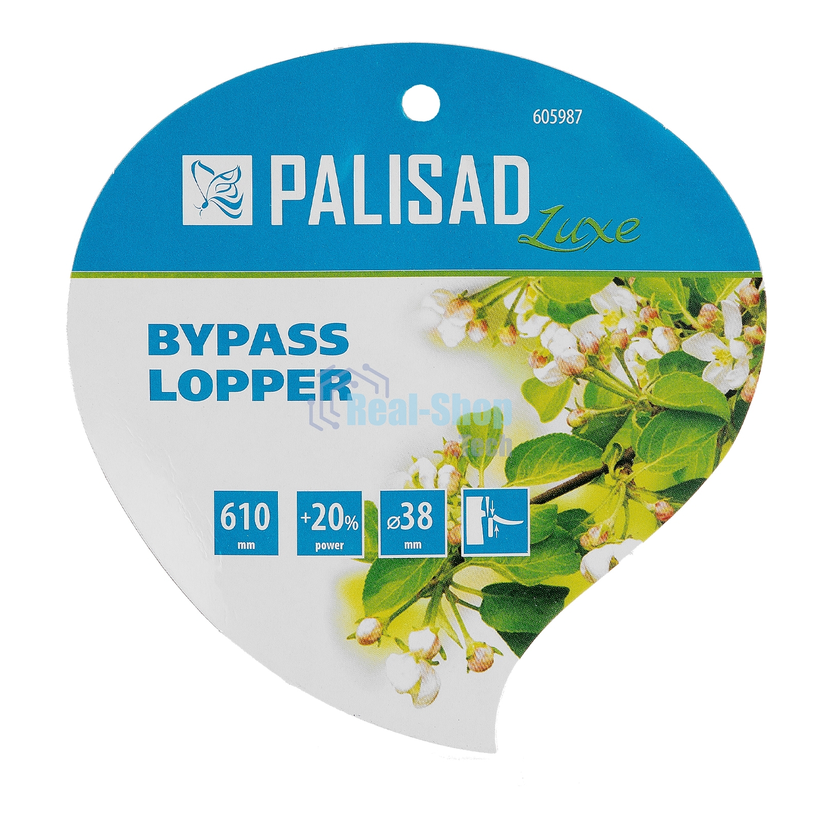 Сучкорез прямого реза, 610 мм, двухрычажный механизм, двухкомпонентные рукоятки, LUXE Palisad