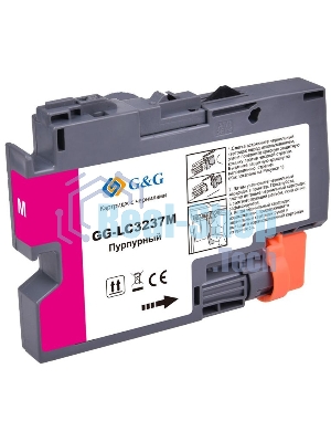 Картридж струйный G&G GG-LC3237M пурпурный (18.4мл) для Brother HL-J6000DW/J6100DW