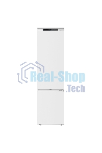 Встраиваемый холодильник Maunfeld MBF193SLFWGR Inverter белый двухкамерный 229/76 л морозилка снизу