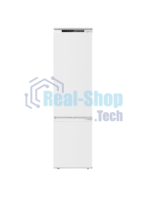 Встраиваемый холодильник Maunfeld MBF193SLFWGR Inverter белый двухкамерный 229/76 л морозилка снизу