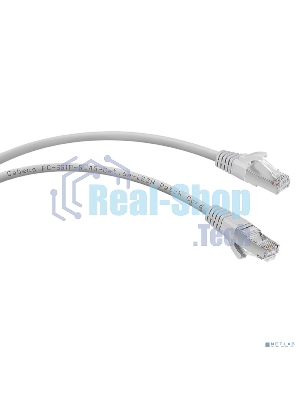 Шнур коммутационный Cabeus, кат. 6A, экр., S/FTP, RJ45/RJ45, LSZH, AWG26, 3м, серый