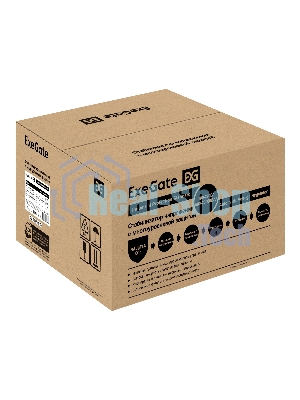 Стабилизатор напряжения настенный ExeGate Master Turbo XV-8000 (8000ВА, вход 80-265В, цветной дисплей, выход 220В±8%, КПД 98%, 5 уровней защиты, задержка, усиленный метал.корпус, 2*Schuko+клем.колодка, RTL)