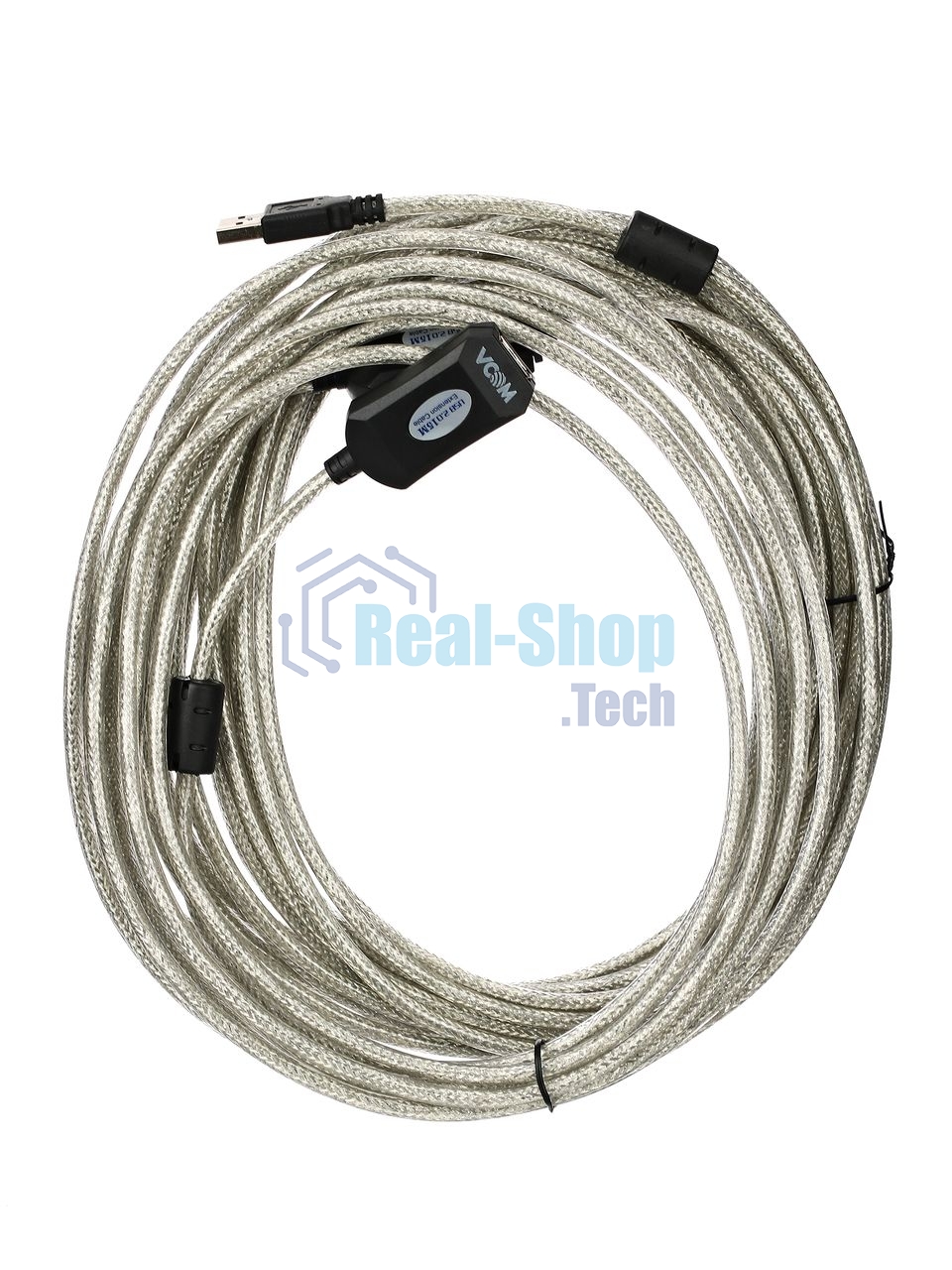 Кабель VCOM VUS7049-15M Кабель-адаптер USB2.0-repeater, удлинительный активный Am-->Af 15м