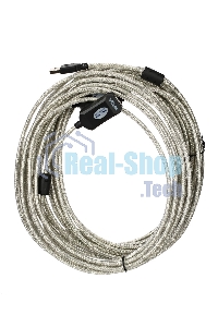 Кабель VCOM VUS7049-15M Кабель-адаптер USB2.0-repeater, удлинительный активный Am-->Af 15м