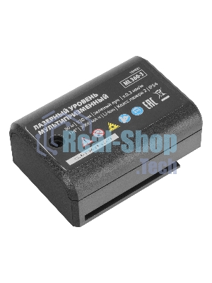 Лазерный уровень м-призм. MTX ML 360-3 Pro SET, 30 м, акк. Li 3000 мА·ч, состоит из 2 частей