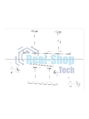Трековый однофазный подвесной светодиодный светильник Ambrella light GL6785 BK черный LED 24W 3000K 600*22*1025