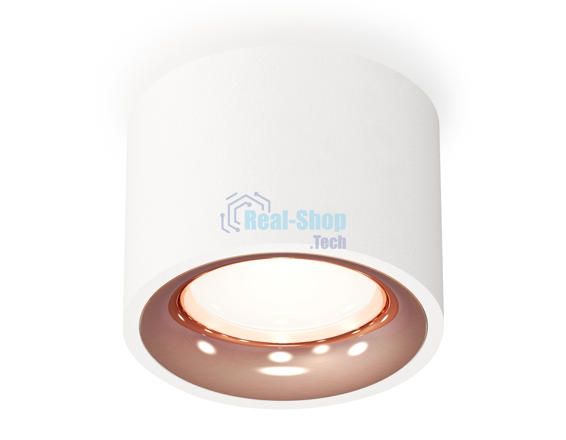 Светильник Ambrella Light XS7510025 SWH/PPG белый песок/золото розовое полированное MR16 GU5.3 (C7510, N7015)