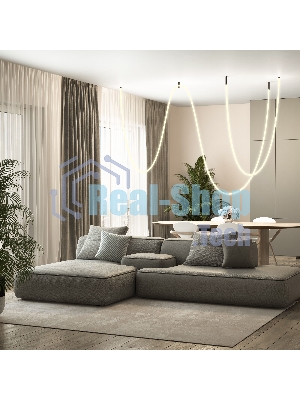 Гибкий неон 336Led 12W IP20 3000K Full light круглый теплый белый, 3 м (24V 12W 336Led 2835 IP20)