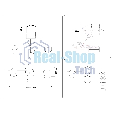 Потолочный светильник Ambrella Light FL51661/4 WH/CL белый/прозрачный GX53/4 547*330*105