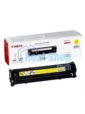 Картридж лазерный Canon Cartridge 716Y (1977B002) желтый (1500 стр.) для Canon LBP-5050/5050N