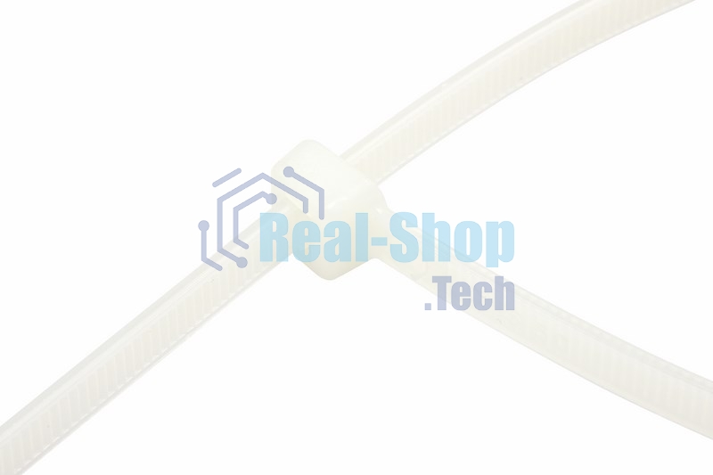 Хомут-стяжка нейлоновая многоразовая Rexant 150x3,5 мм, белая, упаковка 100 шт.