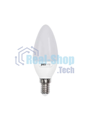 Лампа светодиодная JazzWay PLED-SP C37 9Вт свеча 5000К холод. белый E14 820лм 230В