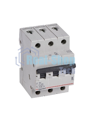 Выключатель автоматический модульный 3п C 25А 4.5кА RX3 Leg 419710