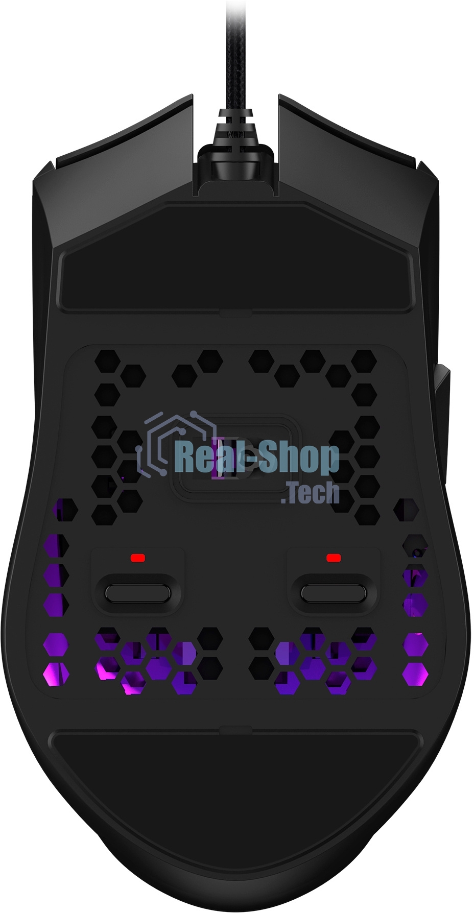 Мышь проводная A4Tech Bloody L65 Max черный/фиолетовый, 12000 dpi, USB, кнопки - 7