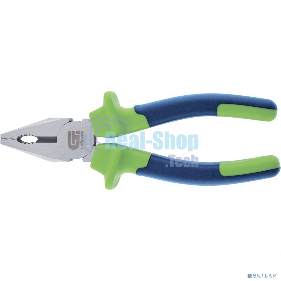 Плоскогубцы Сибртех комбинированные, 160 мм, двухкомпонентные рукоятки