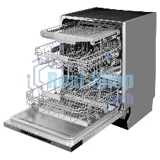 Встраиваемая посудомоечная машина MONSHER MD 6004, ширина 60 см, Количество корзин: 3, 14 комплектов посуды, Электронное управление, Цифровой дисплей, Отсрочка старта 1-24 часов, Луч на полу, Внутреннее освещение, программ: Интенсивная, Нормальная, ЕСО, С