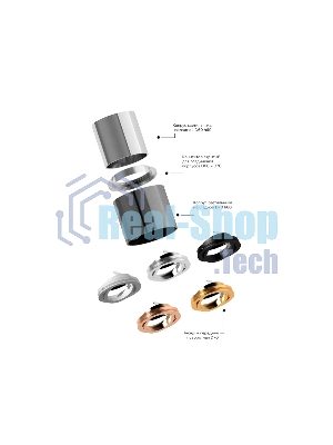 Корпус светильника C7510 SWH белый песок D80*H60mm MR16 GU5.3