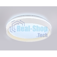 Светодиодный светильник RGB Ambrella light FZ601 WH/GD белый/золото IP20 46W 3000K-6500K+RGB D390*80 (ПДУ ИК)