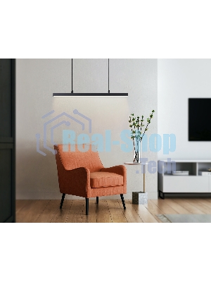 Трековый однофазный подвесной светодиодный светильник Ambrella light GL6785 BK черный LED 24W 3000K 600*22*1025