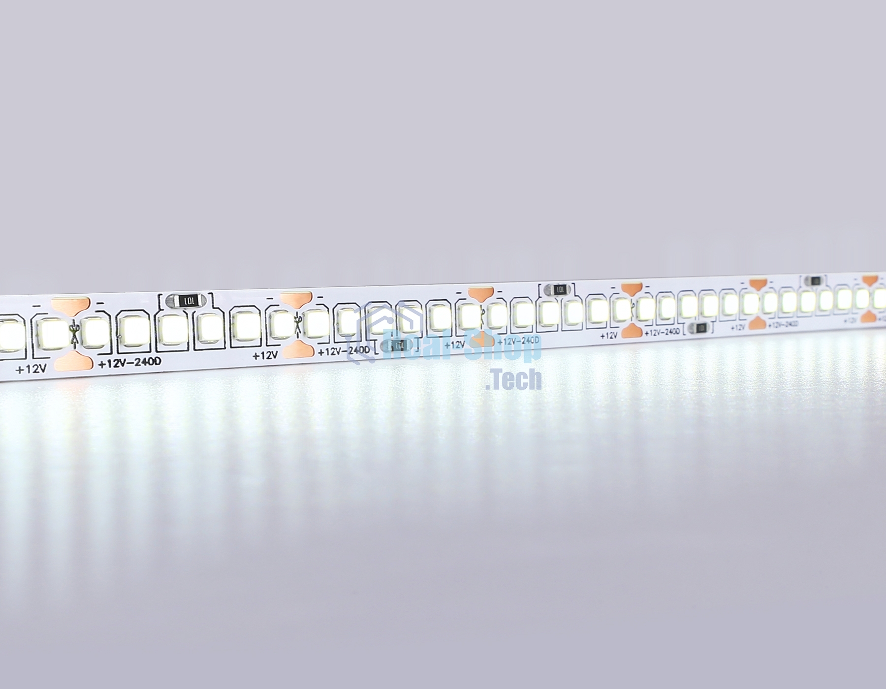 Светодиодная лента Ambrella light GS1403 2835 240Led/ 17W m/ 12V IP20 6500K/ 5000*10*1.2mm (2 конт.)