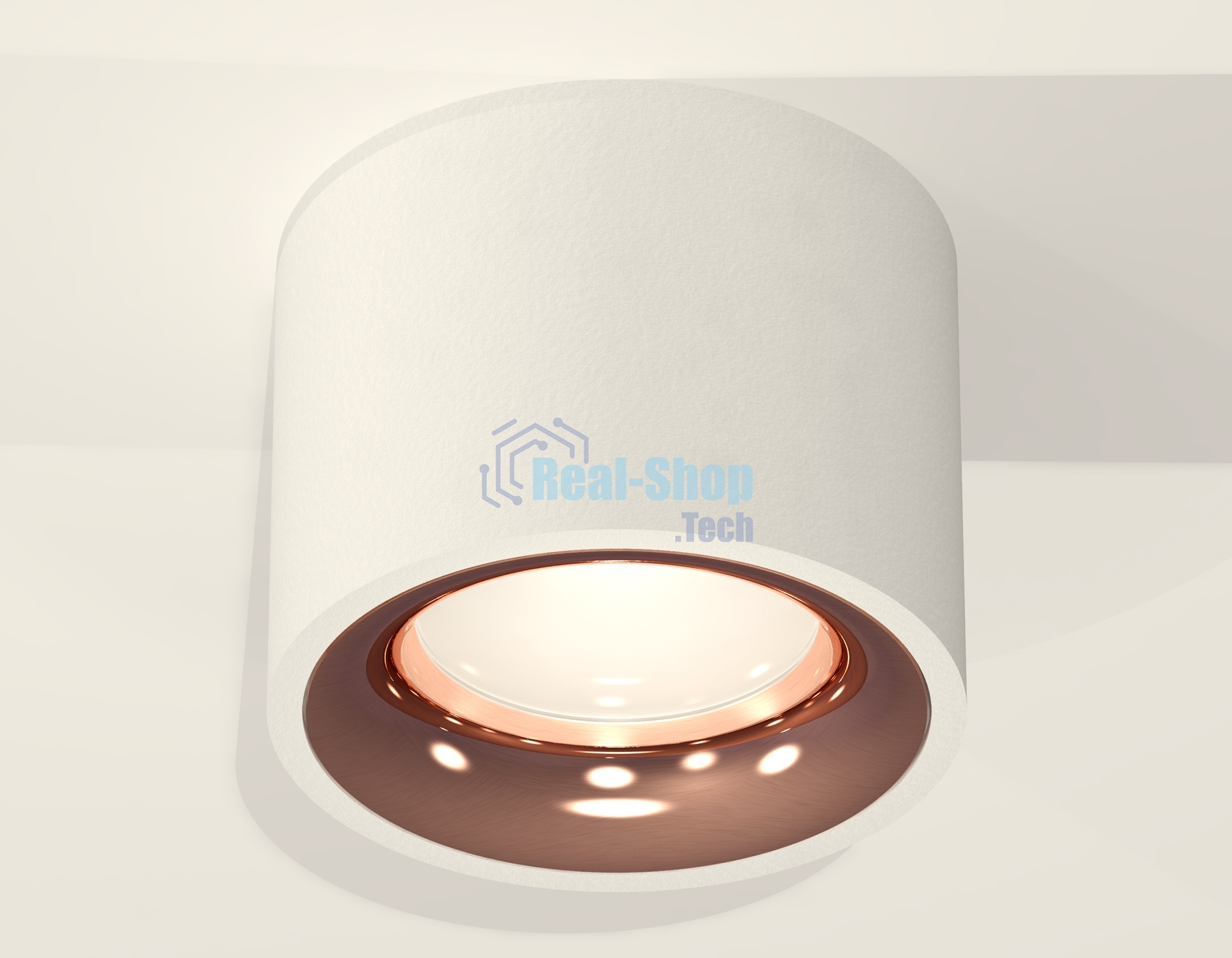 Светильник Ambrella Light XS7510025 SWH/PPG белый песок/золото розовое полированное MR16 GU5.3 (C7510, N7015)