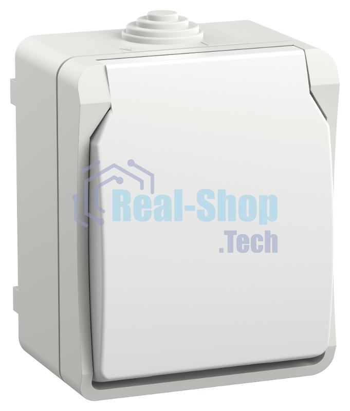Розетка IEK ERS12-K01-16-54-DC ОП Форс РСб20-3-ФБ 16А IP54 с заземл. защ. шторки белый