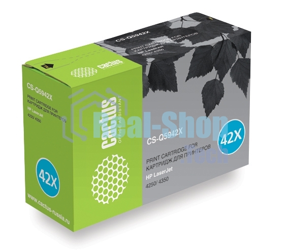 Картридж лазерный Cactus CS-Q5942X черный (20000 стр.) для HP 4250/4350