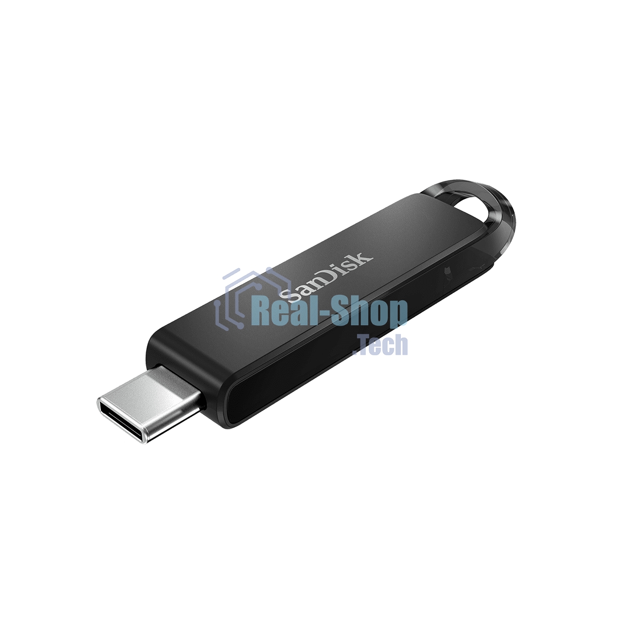 Флешка USB Sandisk CZ460 Ultra (SDCZ460-128G-G46), 128Gb, USB Type-C, R/W 150/30, черный